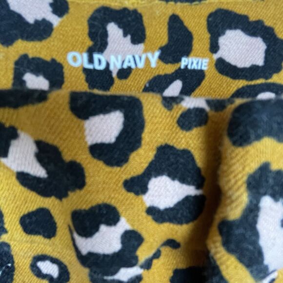 Old Navy Pixie Pants Womens 6 Leopard Cheetah Pink Skinny Tapered Y2K - Picture 2 of 7